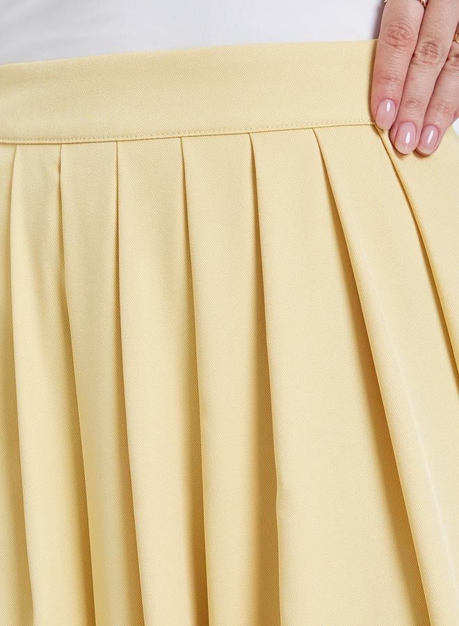 Styli Women Box Pleated A-Line Maxi Skirt - Image 3